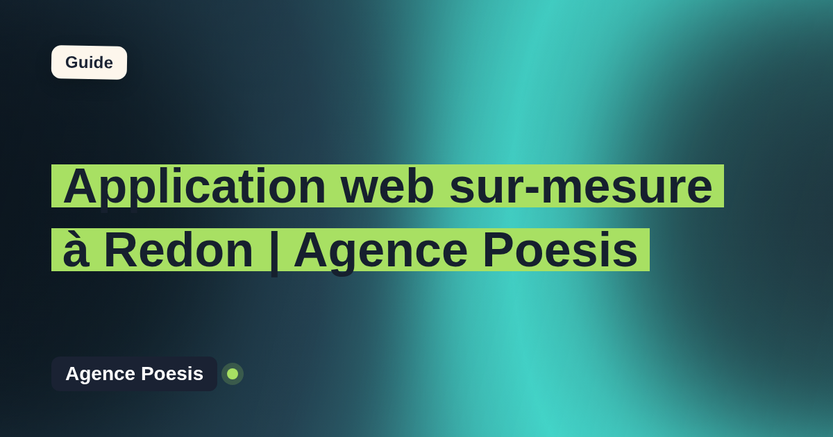 Application web sur-mesure à Redon | Agence Poesis