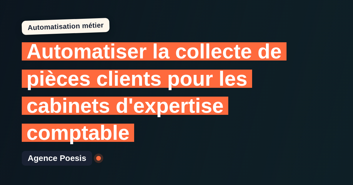 Automatiser la collecte de pièces clients pour les cabinets d'expertise comptable : méthode, coûts et ROI