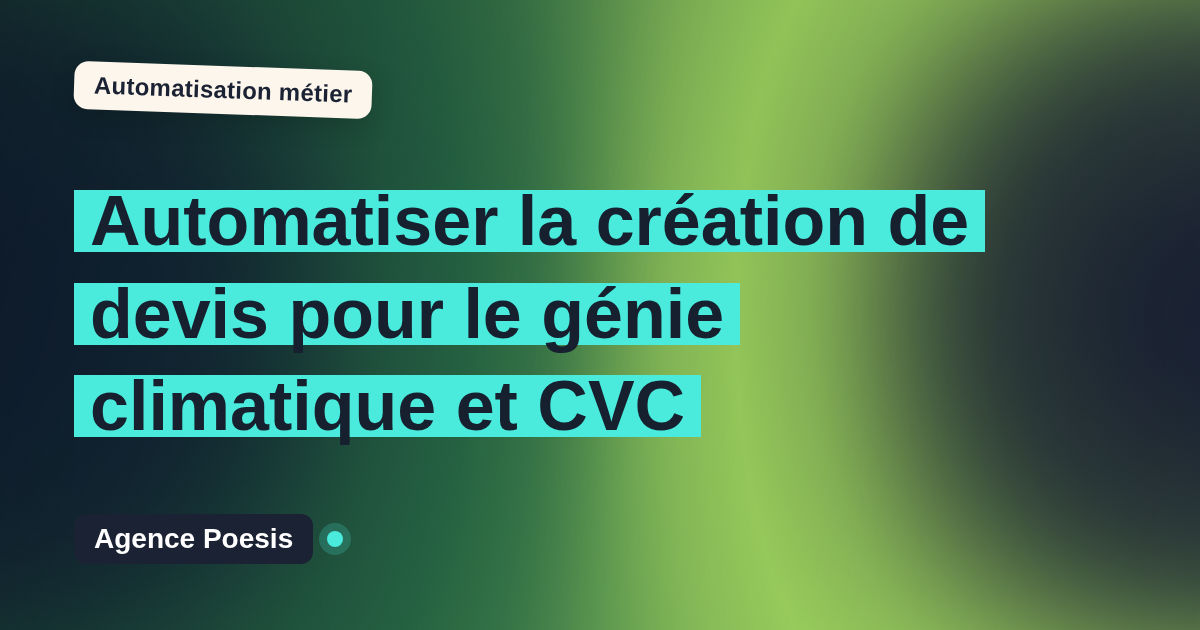 Automatiser la création de devis pour le génie climatique et CVC : méthode, coûts et ROI