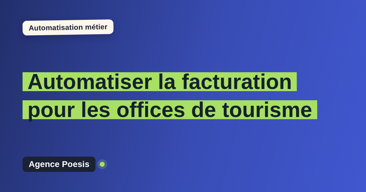 Automatiser la facturation pour les offices de tourisme : méthode, coûts et ROI