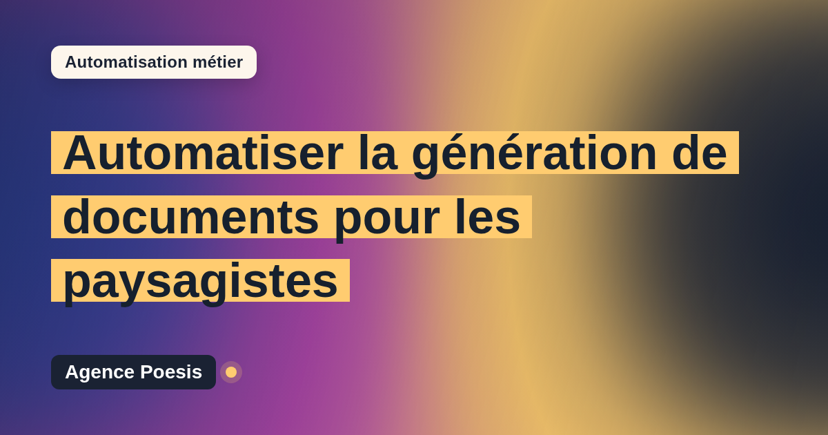 Automatiser la génération de documents pour les paysagistes : méthode, coûts et ROI