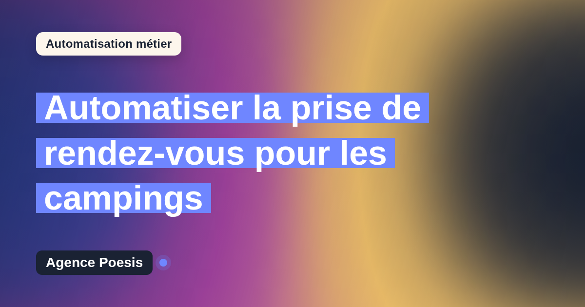 Automatiser la prise de rendez-vous pour les campings : méthode, coûts et ROI
