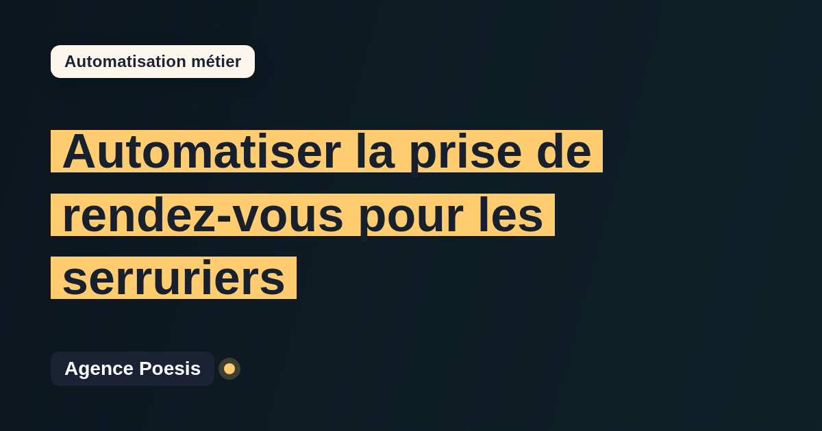 Automatiser la prise de rendez-vous pour les serruriers : méthode, coûts et ROI