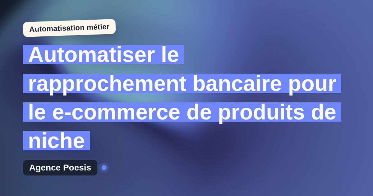 Automatiser le rapprochement bancaire pour le e-commerce de produits de niche : méthode, coûts et ROI
