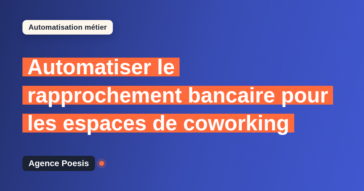 Automatiser le rapprochement bancaire pour les espaces de coworking : méthode, coûts et ROI