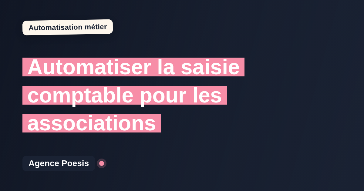 Automatiser la saisie comptable pour les associations : méthode, coûts et ROI