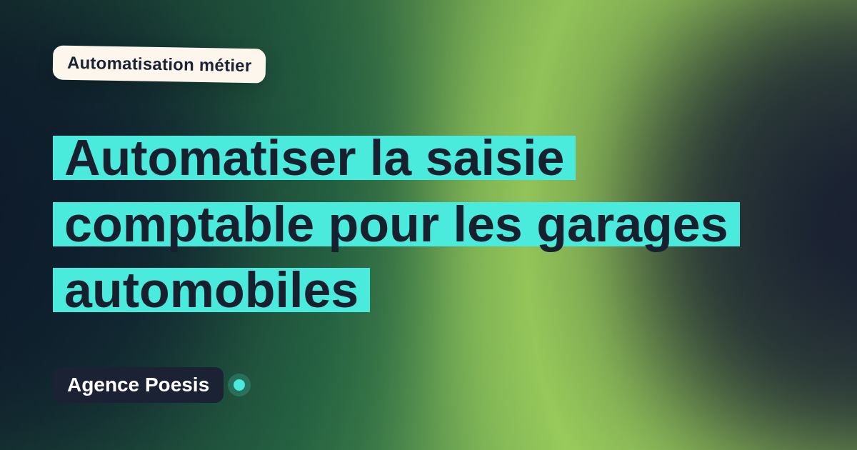 Automatiser la saisie comptable pour les garages automobiles : méthode, coûts et ROI