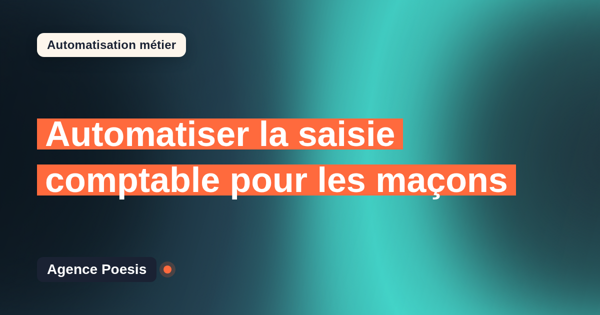 Automatiser la saisie comptable pour les maçons : méthode, coûts et ROI