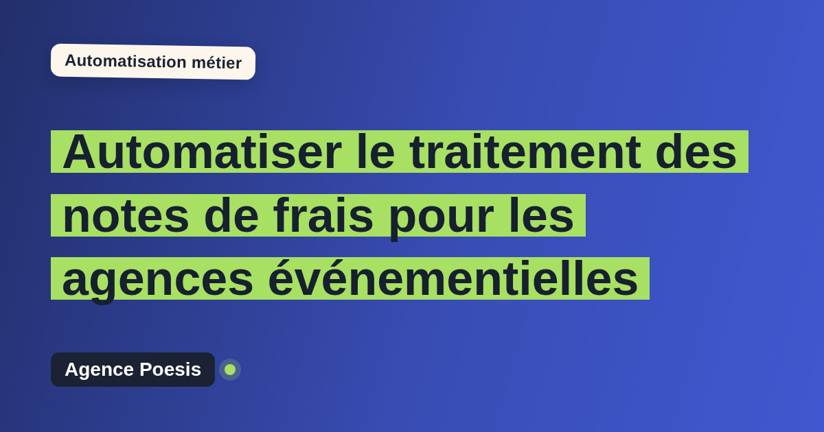 Automatiser le traitement des notes de frais pour les agences événementielles : méthode, coûts et ROI