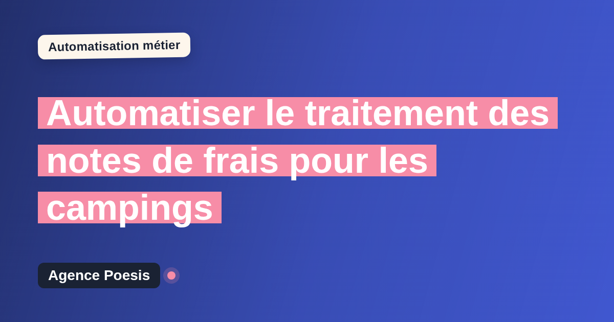 Automatiser le traitement des notes de frais pour les campings : méthode, coûts et ROI