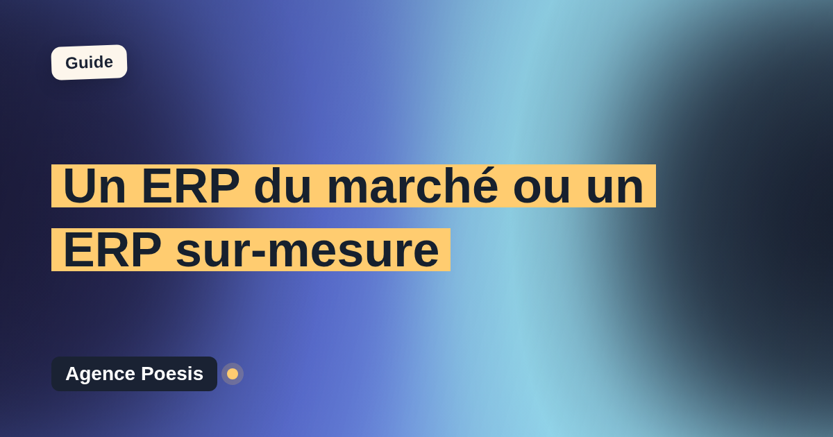 Un ERP du marché ou un ERP sur-mesure : le comparatif honnête
