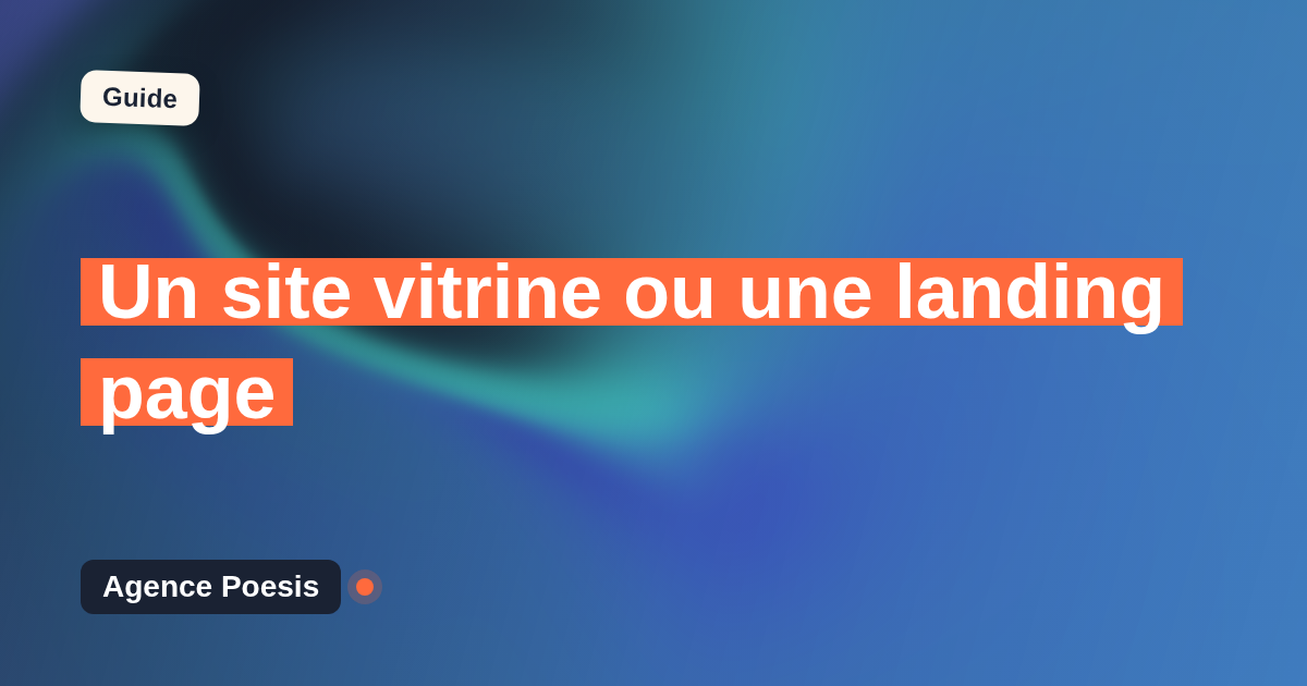 Un site vitrine ou une landing page : le comparatif honnête