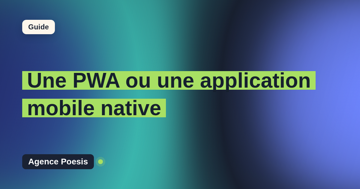 Une PWA ou une application mobile native : le comparatif honnête