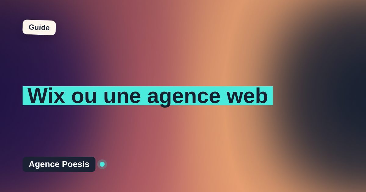 Wix ou une agence web : le comparatif honnête