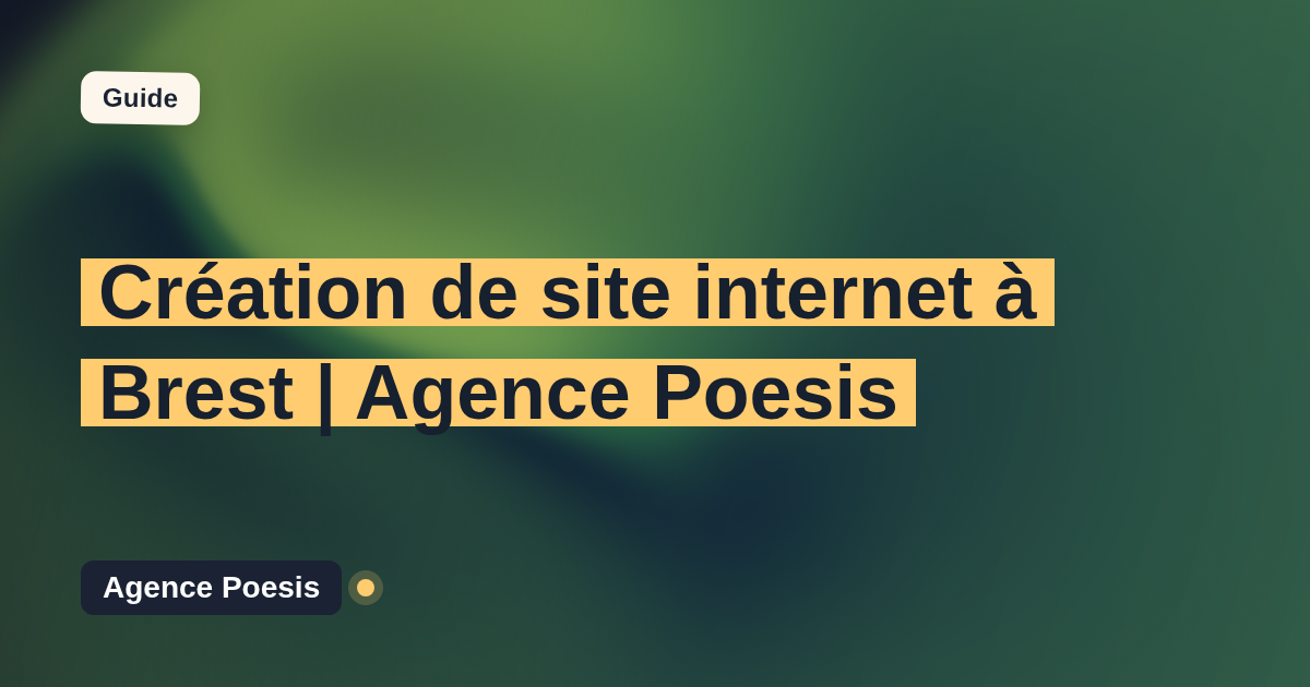 Création de site internet à Brest | Agence Poesis