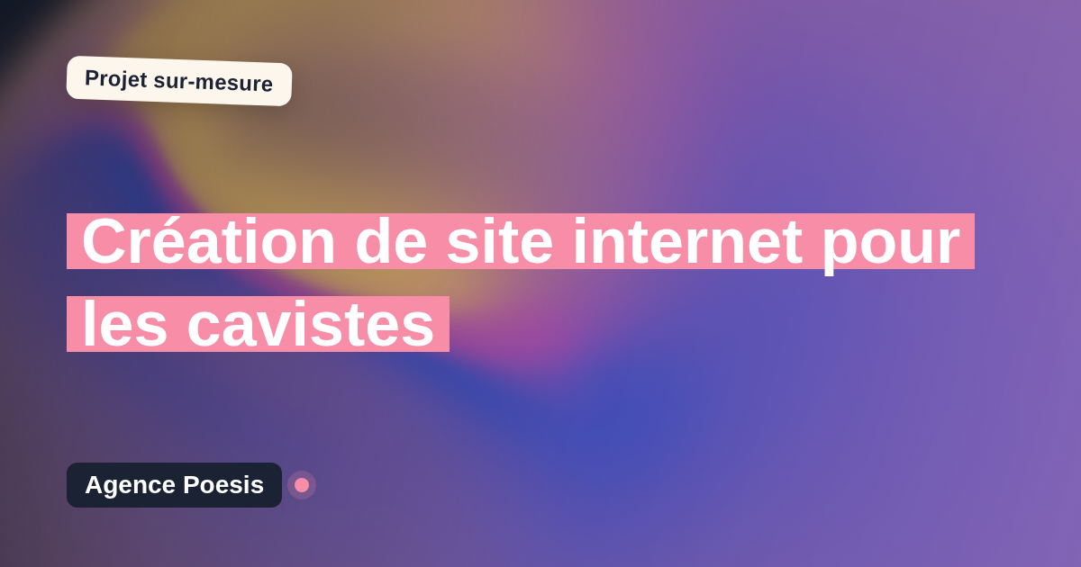 Création de site internet pour les cavistes : sur-mesure et sans dépendance