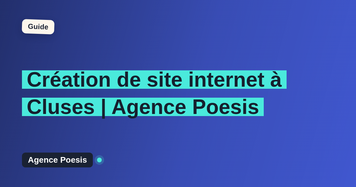Création de site internet à Cluses | Agence Poesis
