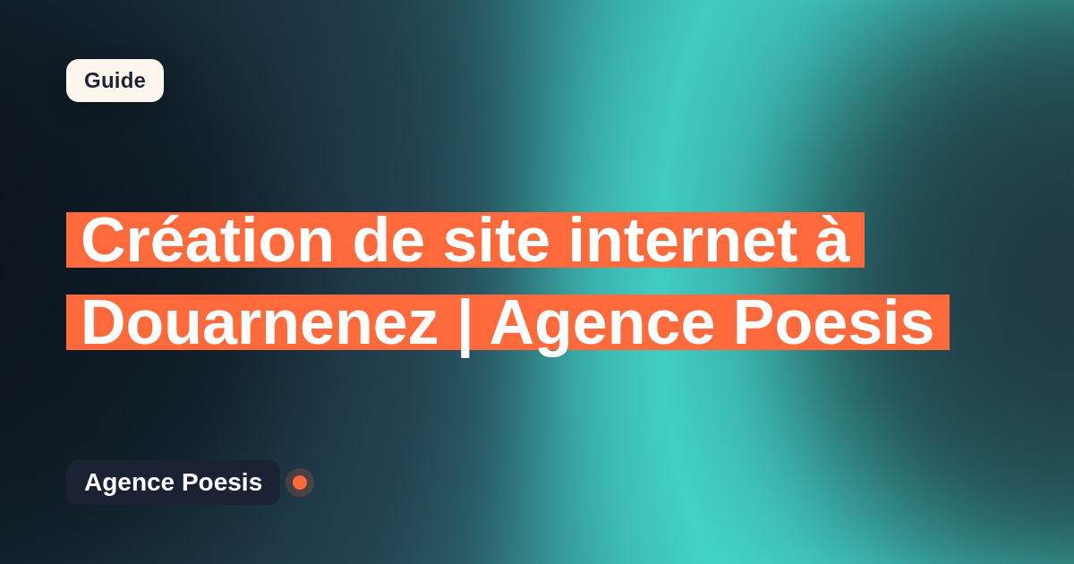 Création de site internet à Douarnenez | Agence Poesis