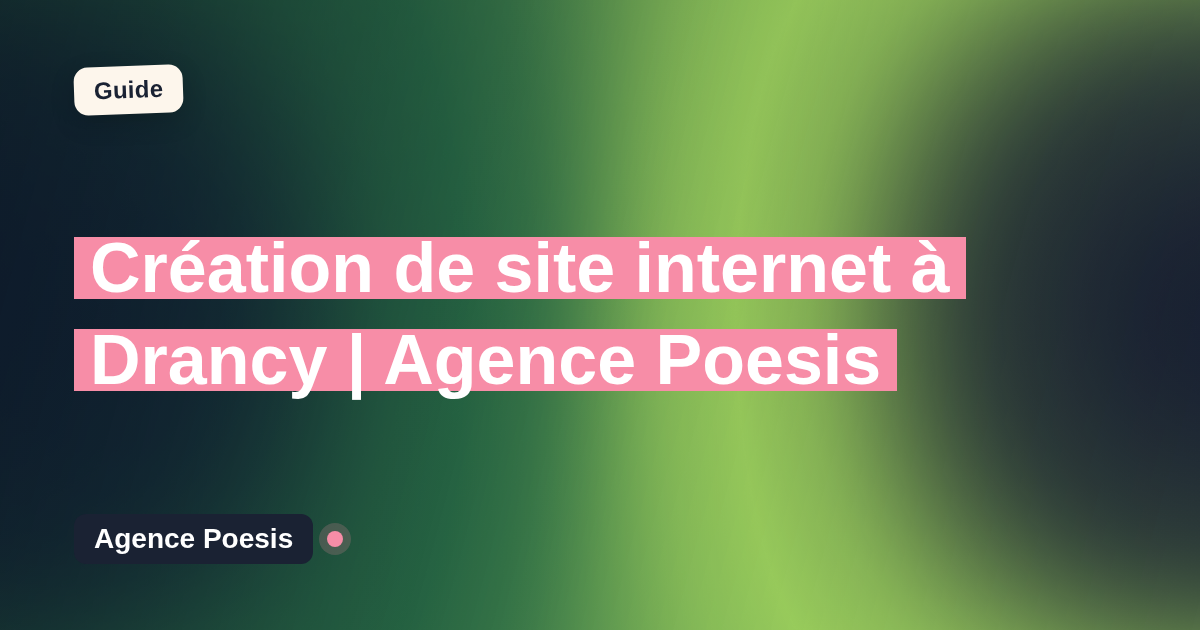 Création de site internet à Drancy | Agence Poesis