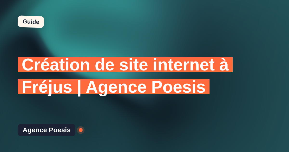 Création de site internet à Fréjus | Agence Poesis