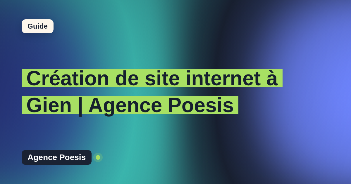 Création de site internet à Gien | Agence Poesis