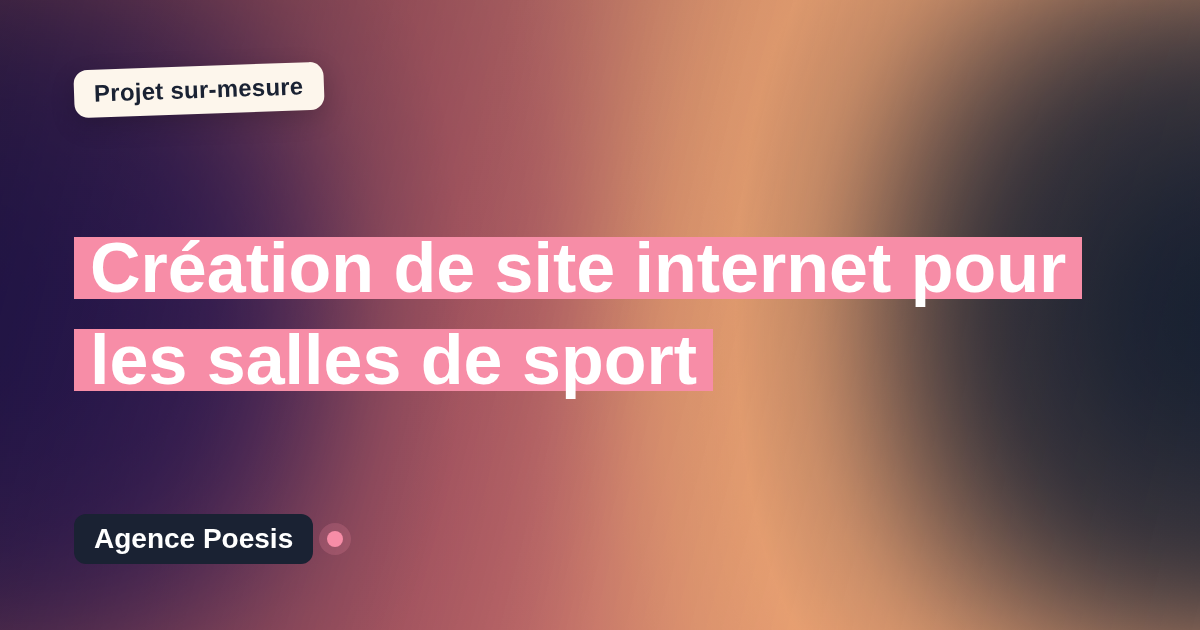 Création de site internet pour les salles de sport : sur-mesure et sans dépendance