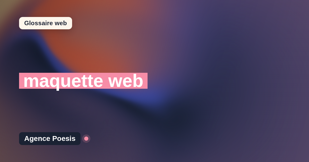 maquette web : définition simple et exemples concrets