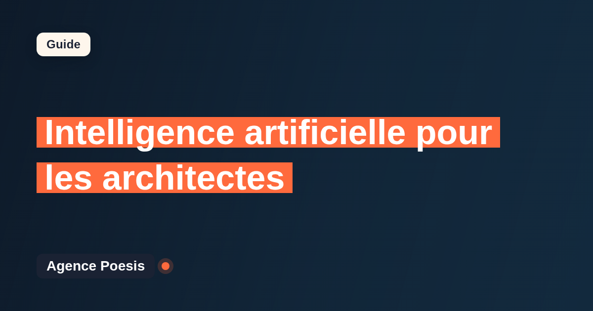 Intelligence artificielle pour les architectes : cas d'usage concrets