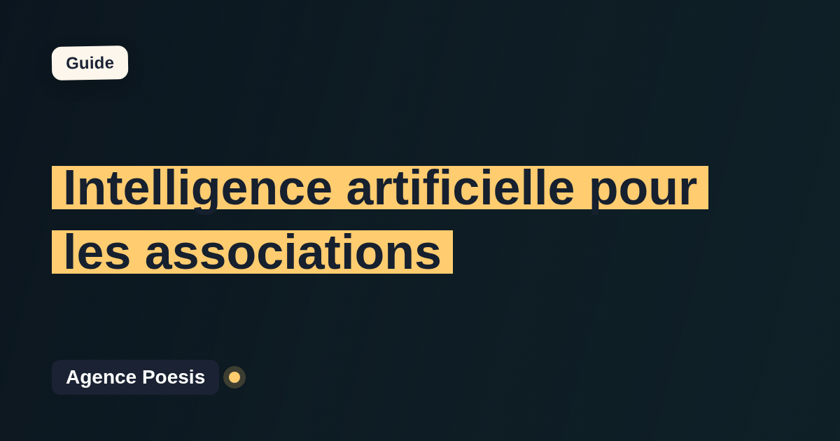 Intelligence artificielle pour les associations : cas d'usage concrets
