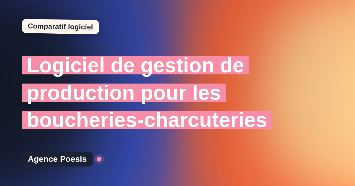 Logiciel de gestion de production pour les boucheries-charcuteries : le comparatif (marché vs sur-mesure)