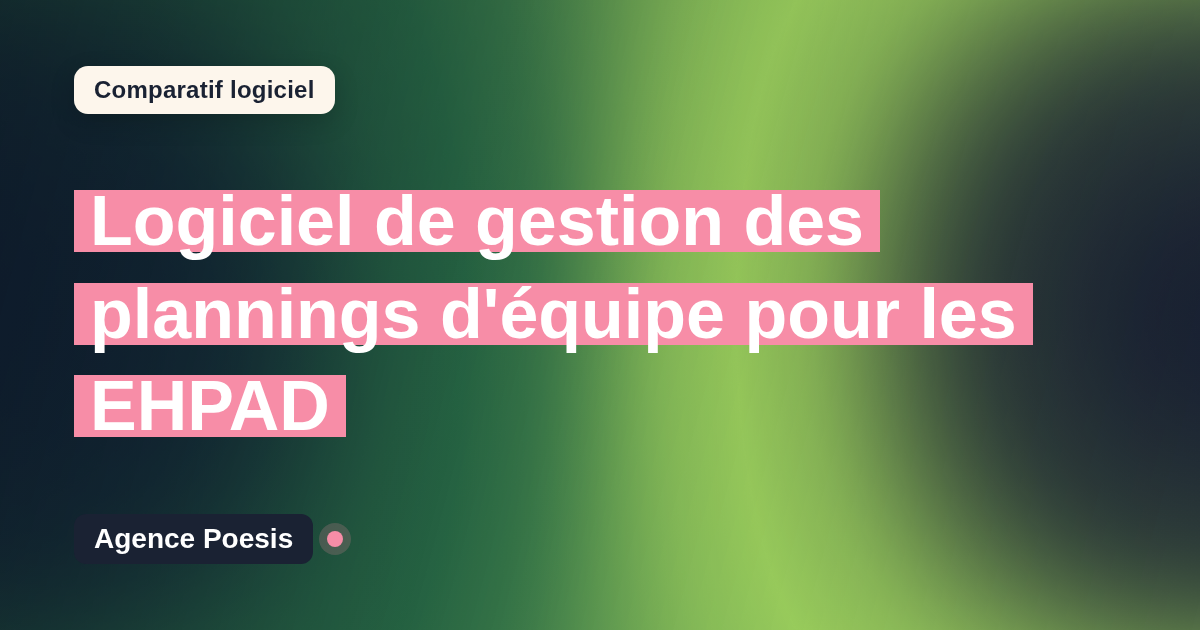 Logiciel de gestion des plannings d'équipe pour les EHPAD : le comparatif (marché vs sur-mesure)