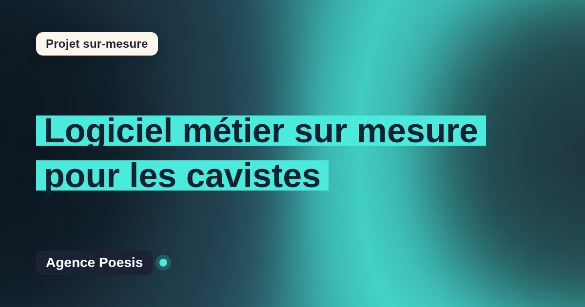 Logiciel métier sur mesure pour les cavistes : sur-mesure et sans dépendance