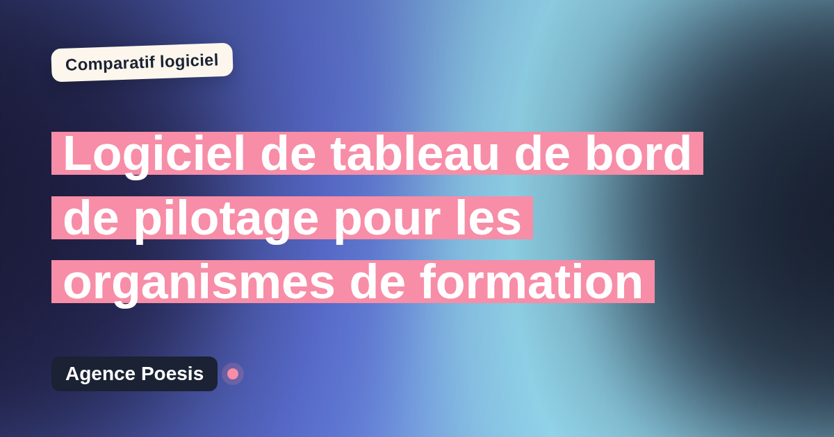 Logiciel de tableau de bord de pilotage pour les organismes de formation : le comparatif (marché vs sur-mesure)