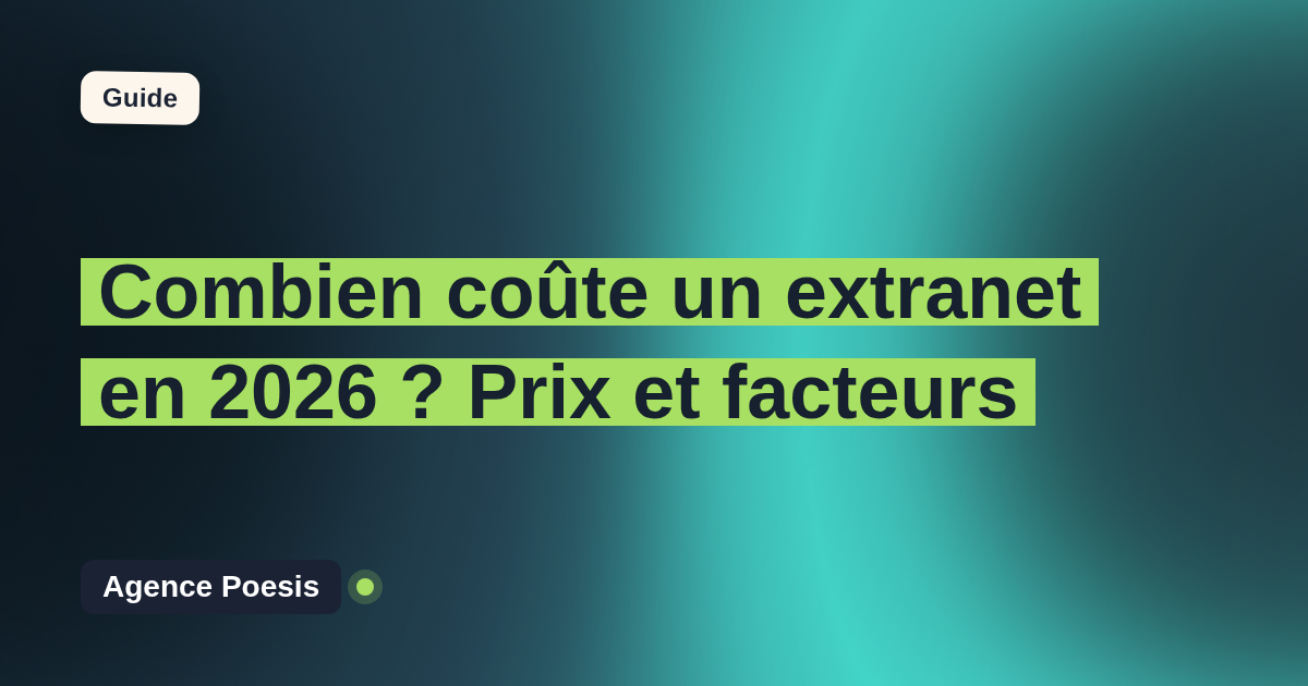 Combien coûte un extranet en 2026 ? Prix et facteurs