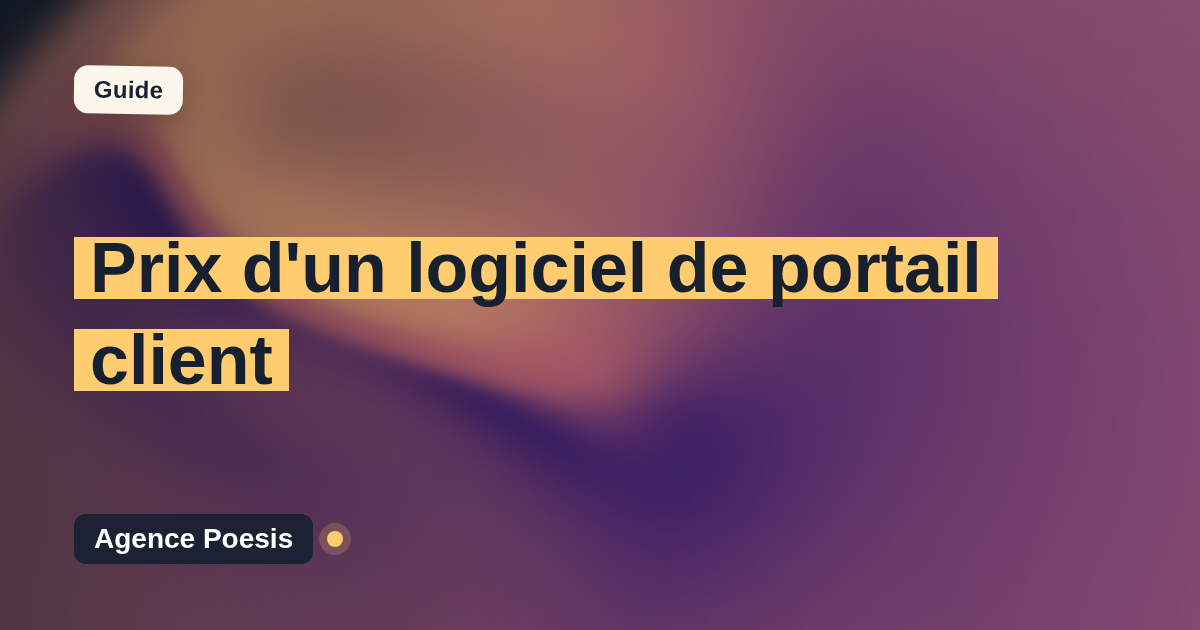 Prix d'un logiciel de portail client : SaaS vs sur-mesure (2026)