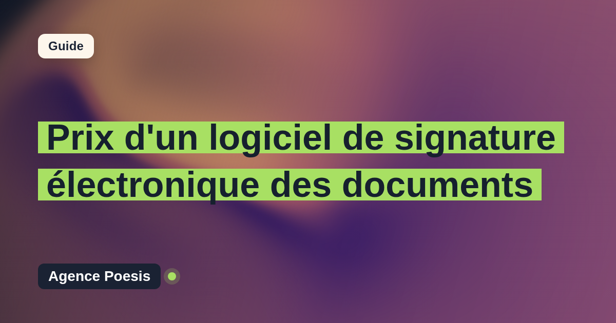 Prix d'un logiciel de signature électronique des documents : SaaS vs sur-mesure (2026)