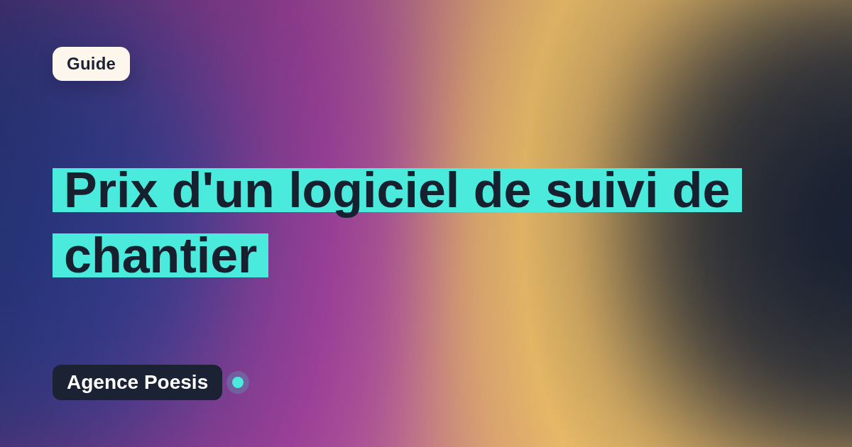 Prix d'un logiciel de suivi de chantier : SaaS vs sur-mesure (2026)
