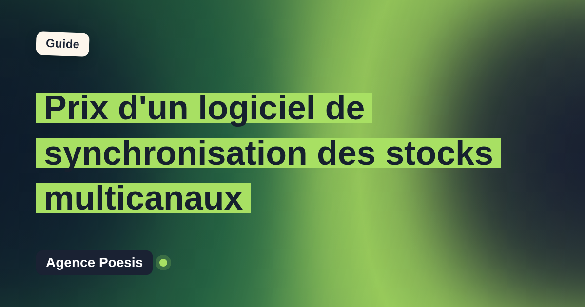 Prix d'un logiciel de synchronisation des stocks multicanaux : SaaS vs sur-mesure (2026)