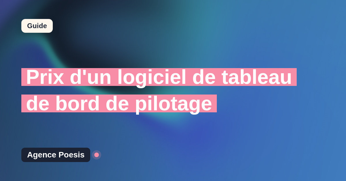 Prix d'un logiciel de tableau de bord de pilotage : SaaS vs sur-mesure (2026)
