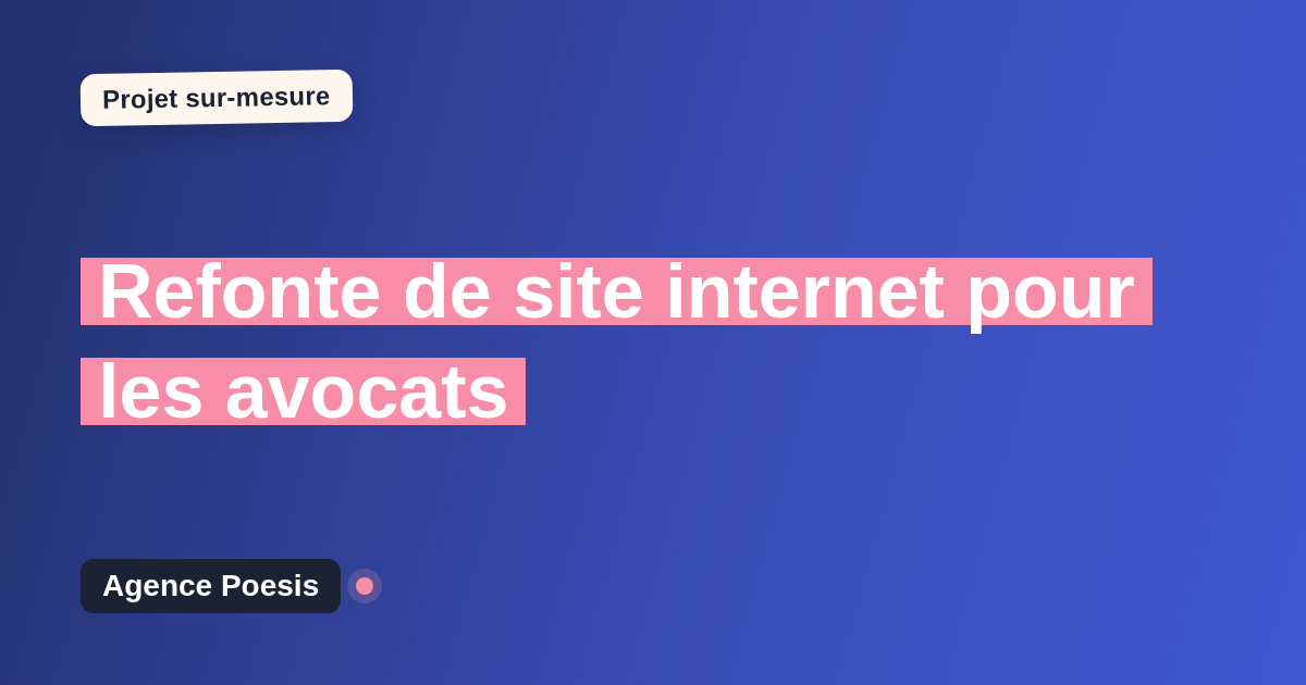 Refonte de site internet pour les avocats : sur-mesure et sans dépendance