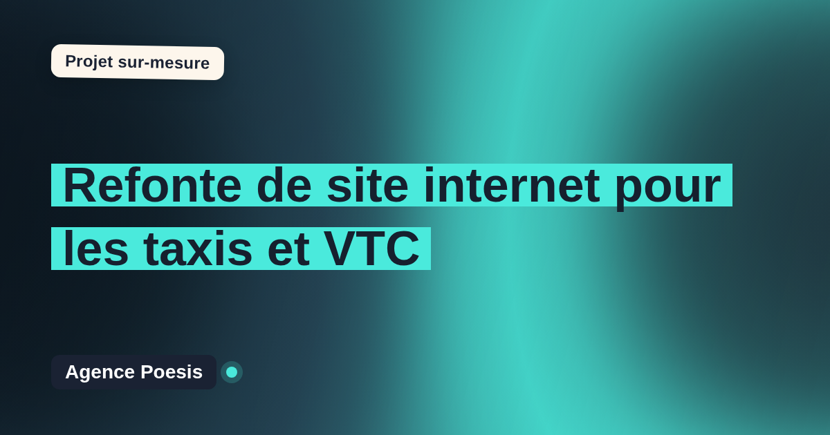 Refonte de site internet pour les taxis et VTC : sur-mesure et sans dépendance