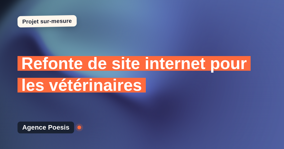 Refonte de site internet pour les vétérinaires : sur-mesure et sans dépendance