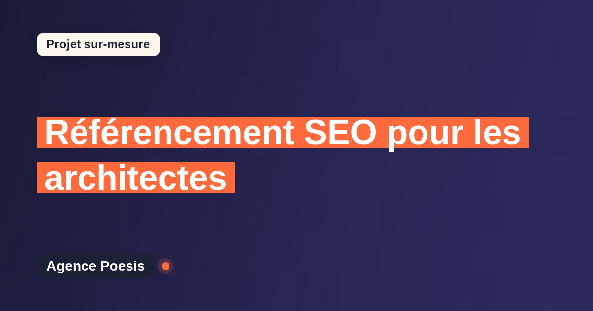 Référencement SEO pour les architectes : sur-mesure et sans dépendance