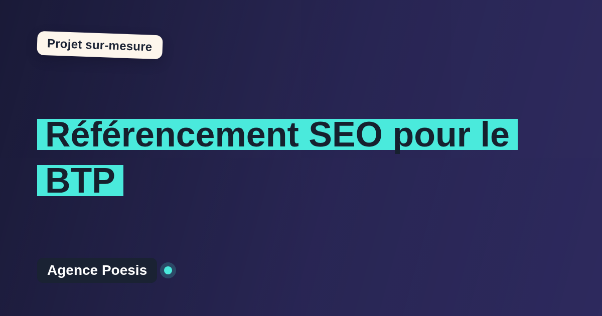 Référencement SEO pour le BTP : sur-mesure et sans dépendance