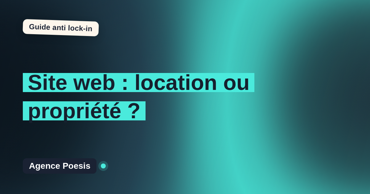 Site web location ou propriété : le comparatif sur 5 ans par Agence Poesis