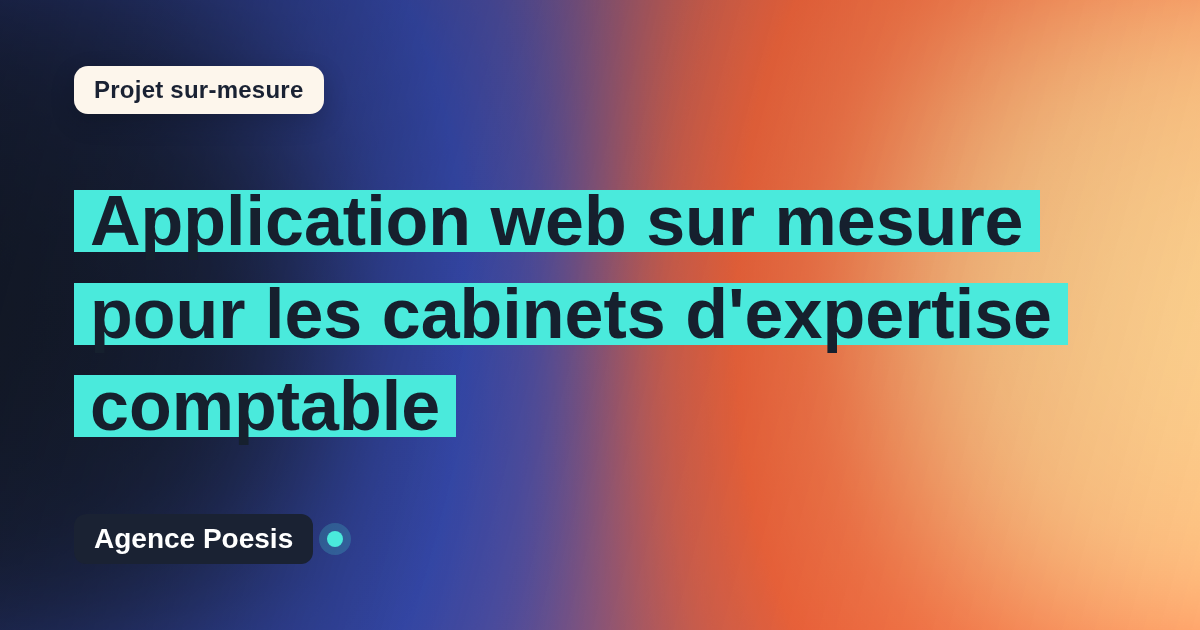 Application web sur mesure pour les cabinets d'expertise comptable : sur-mesure et sans dépendance