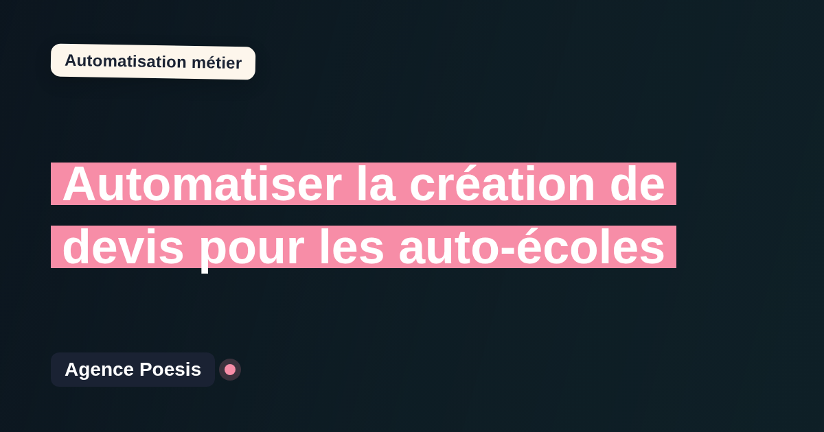 Automatiser la création de devis pour les auto-écoles : méthode, coûts et ROI