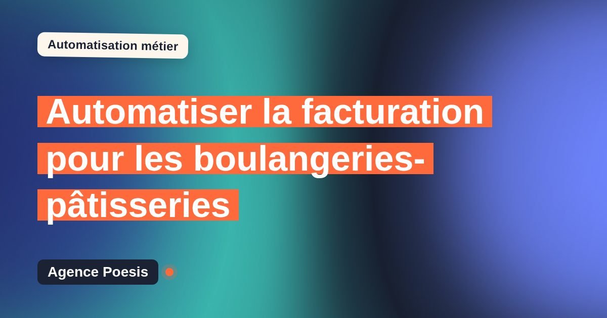 Automatiser la facturation pour les boulangeries-pâtisseries : méthode, coûts et ROI