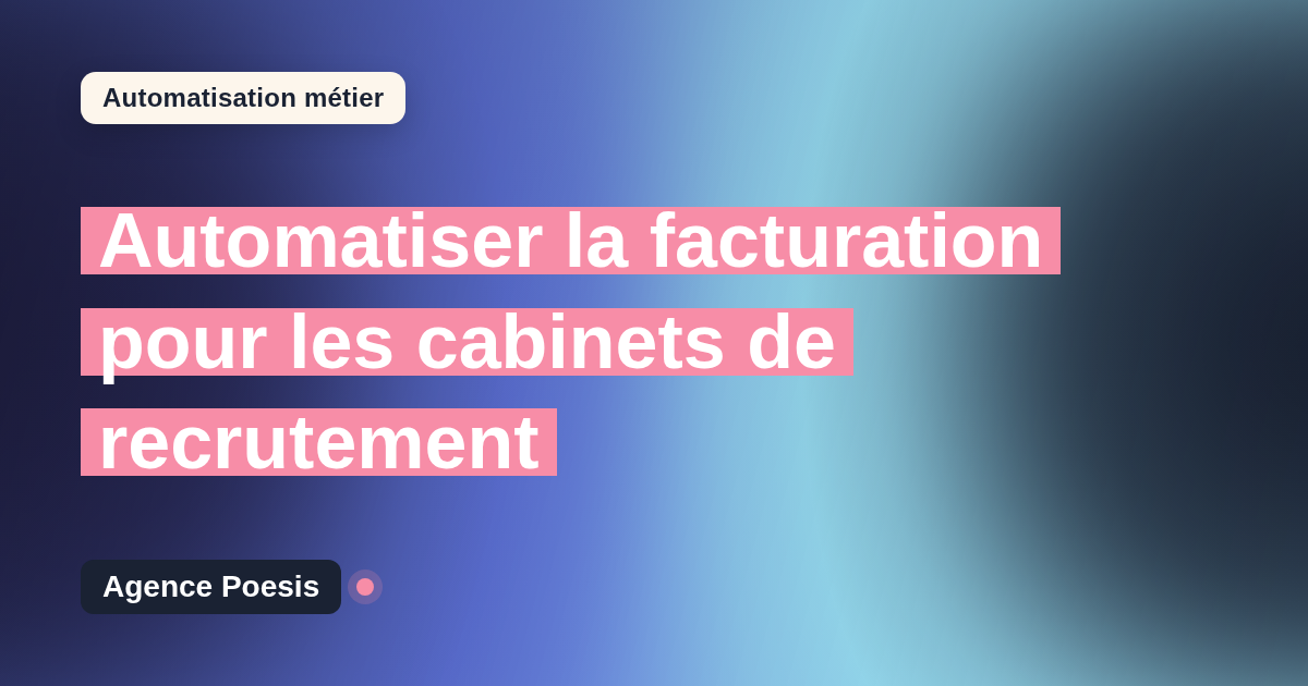 Automatiser la facturation pour les cabinets de recrutement : méthode, coûts et ROI