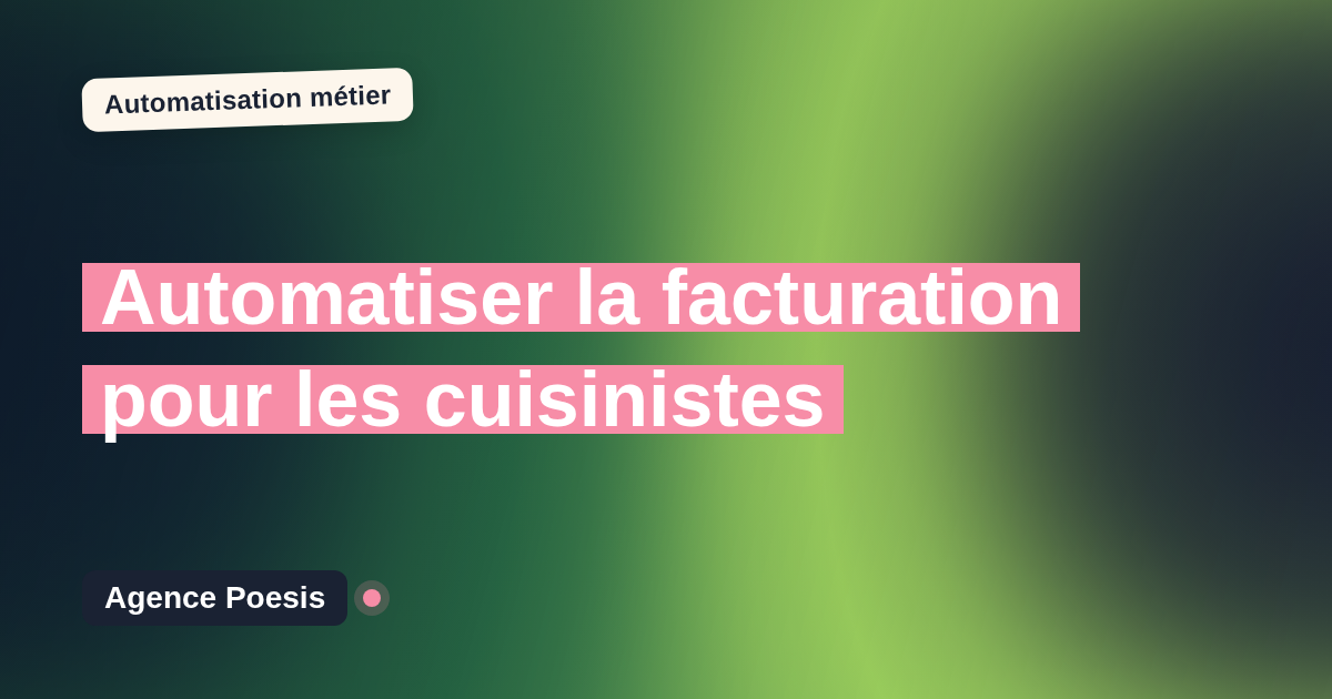 Automatiser la facturation pour les cuisinistes : méthode, coûts et ROI